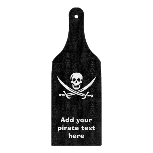 Jolly roger piratenvlag snijplank (Voorkant)