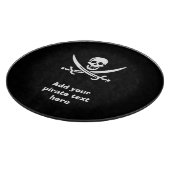 Jolly roger piratenvlag snijplank (Hoek)