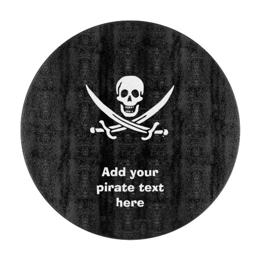 Jolly roger piratenvlag snijplank (Voorkant)