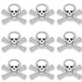 Jolly Roger poison skull en botten pirate Sticker (Voorkant)