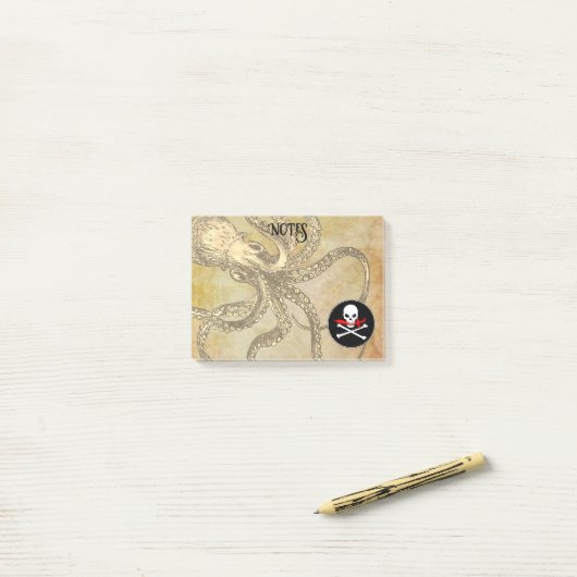 Jolly Roger Post-it® Notes (Op bureau)