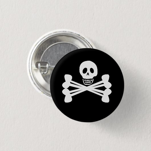 Jolly Roger Ronde Button 3,2 Cm (Voorkant /achterkant)