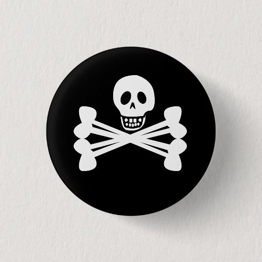 Jolly Roger Ronde Button 3,2 Cm (Voorkant)