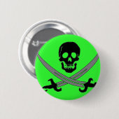 Jolly Roger Ronde Button 5,7 Cm (Voorkant /achterkant)
