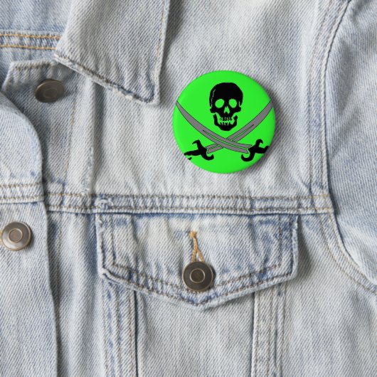 Jolly Roger Ronde Button 5,7 Cm (In situ)