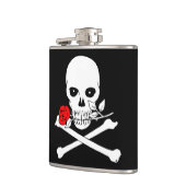 Jolly Roger (Roos) Flask Heupfles (Links)