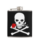 Jolly Roger (Roos) Flask Heupfles (Voorkant)