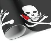 Jolly Roger (Roos) Wrapping Paper Cadeaupapier (Rol Hoek)