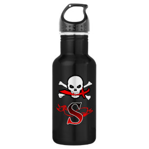 Jolly Roger S Initiaal Monogram Waterfles
