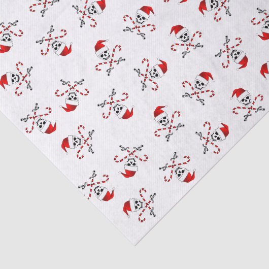 Jolly Roger Santa Tissue Paper Tissuepapier (Detail)