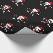 Jolly Roger Santa Wrapping Paper Cadeaupapier (Hoek)