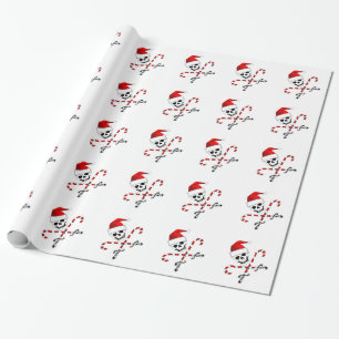 Jolly Roger Santa Wrapping Paper Cadeaupapier