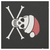 jolly roger skull en botten santa stof (Close Up)
