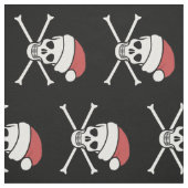 jolly roger skull en botten santa stof (Swatch)