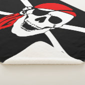JOLLY ROGER SKULL EN CROSS BOTTEN SHERPA DEKEN (3/4)