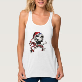 Jolly Roger Skull en Crossbones Tanktop