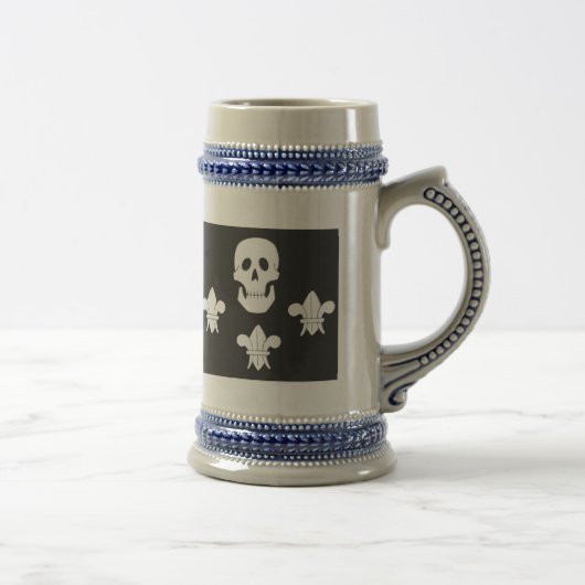 JOLLY ROGER SKULL EN DRIE LILILIES FLAG BIERPUL (Rechts)