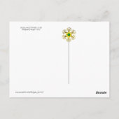 JOLLY ROGER SKULL EN DRIE LILILIES FLAG BRIEFKAART (Achterkant)