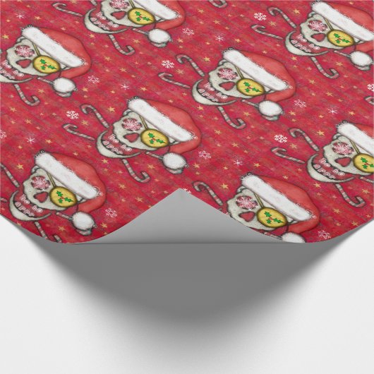 Jolly Roger Skull-kerstpapier Cadeaupapier (Hoek)