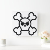 jolly roger skull klok (Huis)