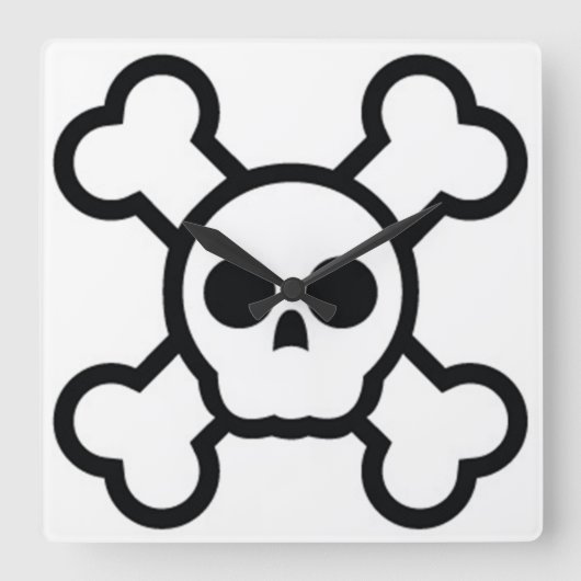 jolly roger skull klok (Voorkant)