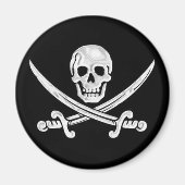 Jolly Roger Skull Magneet (Voorkant)