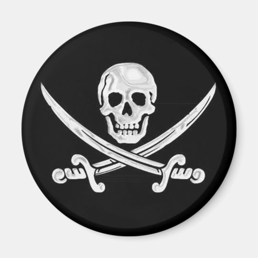Jolly Roger Skull Magneet (Voorkant)