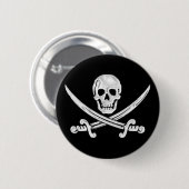 Jolly Roger Skull Ronde Button 5,7 Cm (Voorkant /achterkant)
