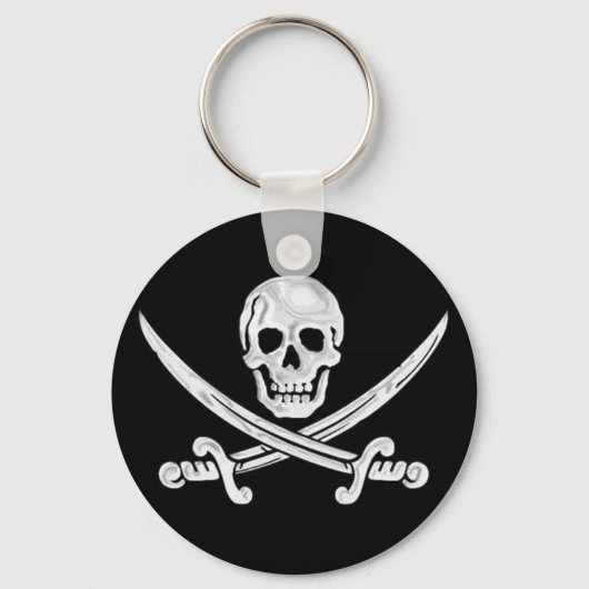Jolly Roger Skull Sleutelhanger (Voorkant)