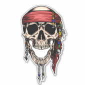 Jolly Roger Skull Sticker (Voorkant)
