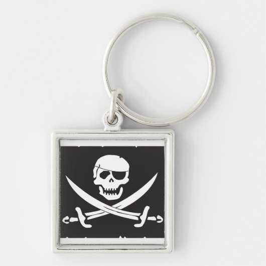 Jolly Roger Skull & Sword sleutelhanger (Voorkant)