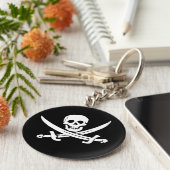 Jolly Roger Sword Pirate Sleutelhanger (Zijkant)