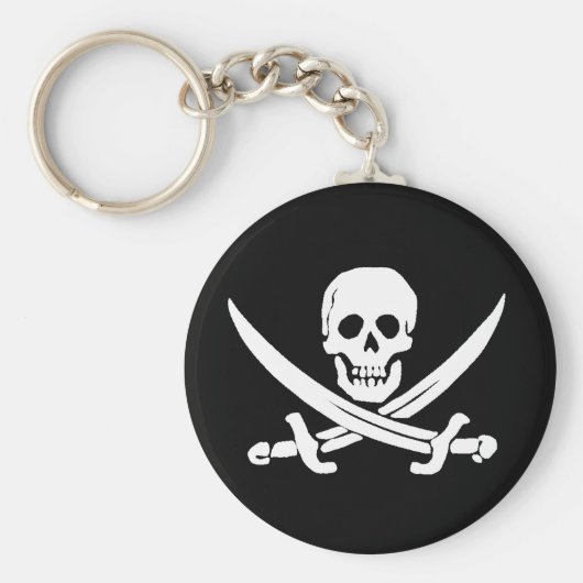 Jolly Roger Sword Pirate Sleutelhanger (Voorkant)