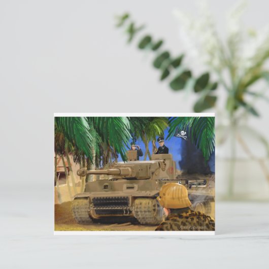 JOLLY ROGER TIGER TANK. BRIEFKAART (Staand voorkant)