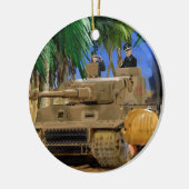 JOLLY ROGER TIGER TANK. KERAMISCH ORNAMENT (Links)