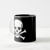 Jolly Roger Tweekleurige Koffiemok (Voorkant links)