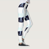 jolly roger vlag wit leggings (Rechts)