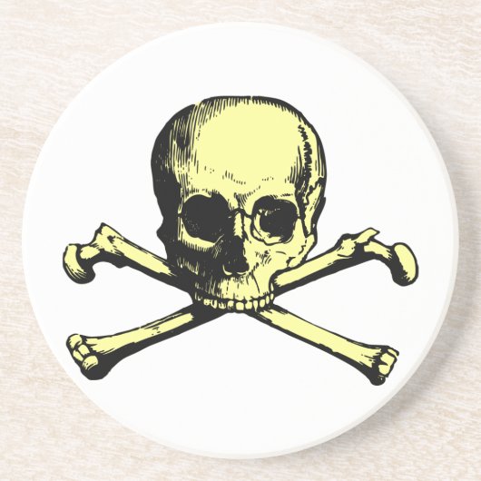 Jolly Roger Zandsteen Onderzetter (Voorkant)
