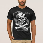 Jolly Rogers 103 b&w T-shirt (Voorkant)