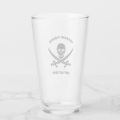 Jolly Rogers Instant Pirate Add Rum Glass Glas (Achterkant)