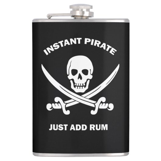 Jolly Rogers Instant Pirate Add Rum Heupfles (Voorkant)