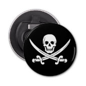 Jolly Rogers Pirate Button Flesopener (Voorkant)