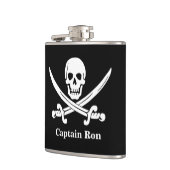 Jolly Rogers Pirate Captain Custom Liquor Flask Heupfles (Links)