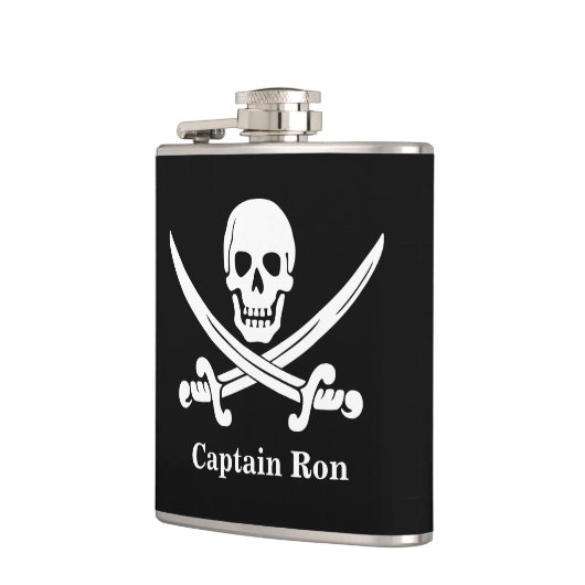 Jolly Rogers Pirate Captain Custom Liquor Flask Heupfles (Links)