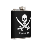 Jolly Rogers Pirate Captain Custom Liquor Flask Heupfles (Rechts)