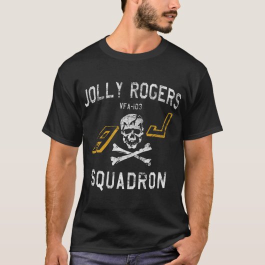 Jolly Rogers Strike Fighter Squadron VFA-103 T-shirt (Voorkant)