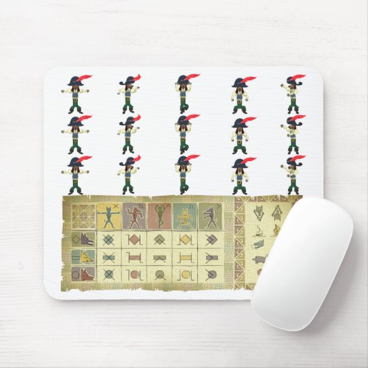Jolly Rover Voodoo Cheatsheet Mousepad Muismat (Met muis)