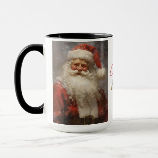 Jolly Saint Nicholas Santa Christmas Coffee Mok (Links)