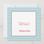 Jolly Saint Nick Santa Claus-kerstKaart (Achterkant)