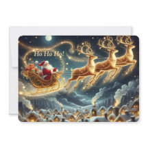 Jolly Santa Christmas Card
